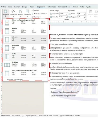 Configurar Margenes en Word (En pocos segundos)