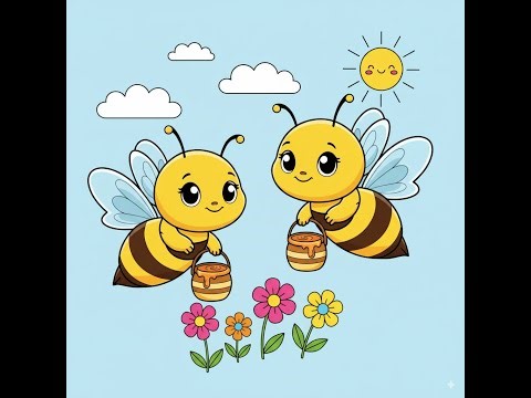 How to Draw a Cute Bee Drawing | Step by Step