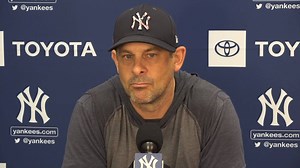 New York Yankees manager Aaron Boone on Corey Kluber, Giancarlo Stanton and the Spring Training opener. | YES Network