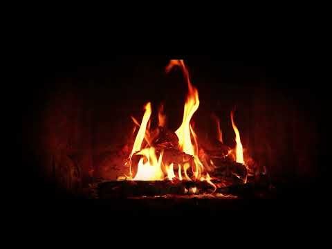 4K 📺 100% Real Bonfire 🔥 Burning Wood & Crackling Fire · Dark Screen