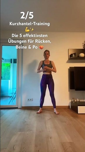 Kurzhantel-Training 💪✨Die 5 effektivsten Übungen für Rücken, Beine & Po 🍑