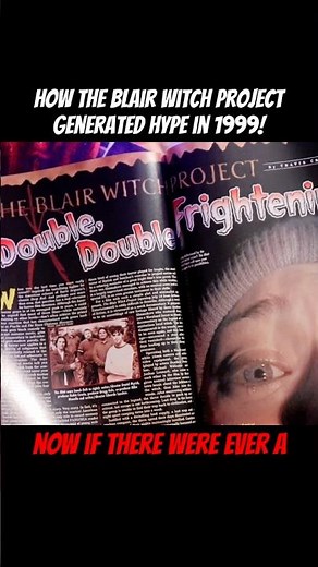 How “The Blair Witch Project” Generated its hype in 1999! 👀👻 #90s #horror #blairwitch #nostalgia