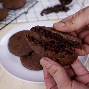 4.5K views · 20 reactions | Mrs. Fields Double-Rich Chocolate Cookies are the ultimate cookie treat. Soft, fudgy, and packed with chocolate flavor, they’re perfect for milk dunking. https://www.onionringsandthings.com/mrs-fields-double-rich-chocolate-cookies/ | Onion Rings and Things Recipe Blog | Facebook