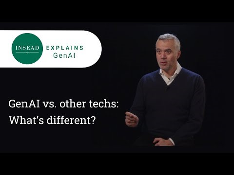 GenAI vs other techs: What’s different? | Theos Evgeniou