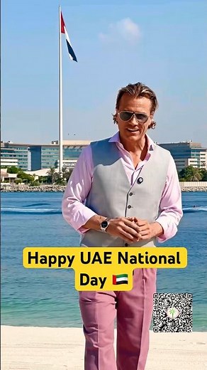 Standing Under the UAE’s Biggest Flag… My Heartfelt National Day Message 🇦🇪