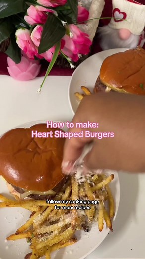 Heart Shaped Burger Tutorial for Valentine's Day