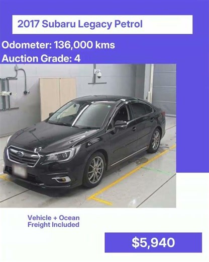 2017 Subaru Legacy Petrol
