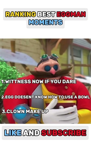 Ranking Eggman's FUNNIEST Sonic Boom Moments! 😂 (You Won't Believe #Shorts)