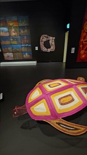 Aboriginal Art Turtle Sculpture | Darwin Museum & Art Gallery NT Australia #Shorts
