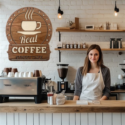 Real Coffee Customisable Signs for Cafes & Bars – Warm Wooden Signage for Coffee Loving Decor - Etsy Canada