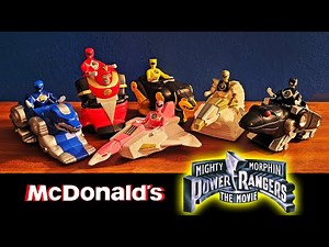 1995 Power Rangers Movie - McDonalds Happy Meal Toys Review!
