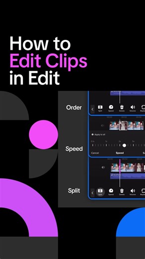 Looking for the best way to edit videos? Look no further than TikTok's in-app editing features. From splitting clips, to rearranging them, adjusting speed and so much more, editing has never been so easy! Try it today! #tiktokedit #editontiktok #editwithtikt