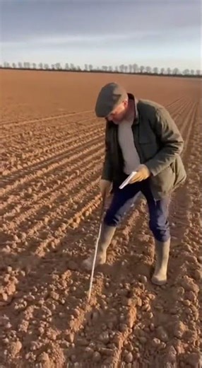 Love peaceful farming scenes? ☺️ cultivator breaks the dry soil into fine pieces as an