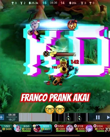 Franco prank akai tank #mobilelegends #francoteam #tutorial