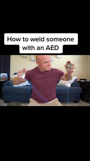 How to use an AED! Would you use one? #aed #pads #ems | welding machines