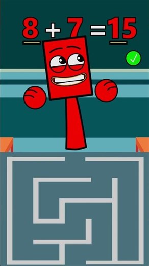 Math Maze Challenge with Pocoyo, Rectangle, City Boy #animation