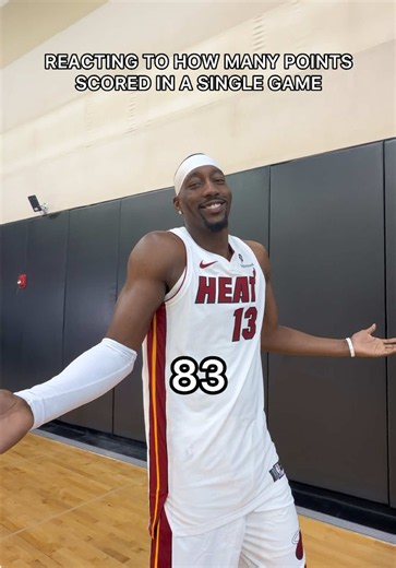 Gotta be the best take on this trend ✌️ #nba #miamiheat #bamadebayo #83