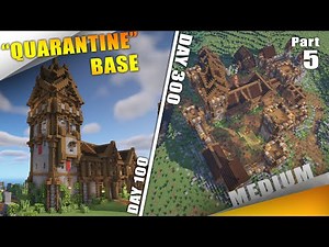 How To Build a Survival FORT / MANSION for 3+ players PART 5 Enchanting Tower Minecraft TUTORIAL
