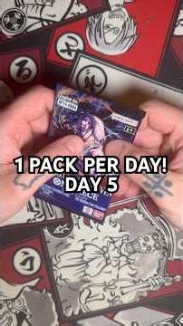 One pack per day! DAY 5 #packopening #onepiececardgame #tcgopening #onepiececards #animeshorts