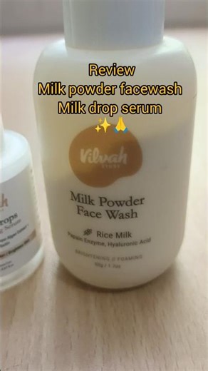 see this video before buy Vilvah store milk powder facewash &milk drop serum Review parkalama #viral