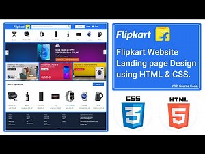 flipkart website landing page design | flipkart design clone | E-commerce landing Page design