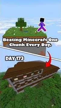 Day 173. Woodland mansion complete! #minecraft #woodlandmansion #onechunk