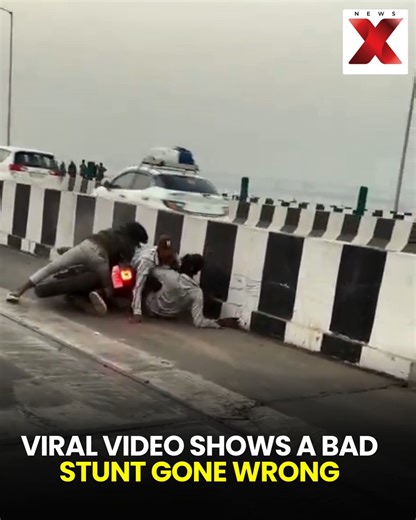 This viral video shows a bad stunt gone wrong. Roads are not for showing stunts—they’re for reaching your destination safely. Drive Safe. #ViralVideo #BadStunt #StuntGoneWrong #DriveSafe #RoadSafety #NoStunts | NewsX