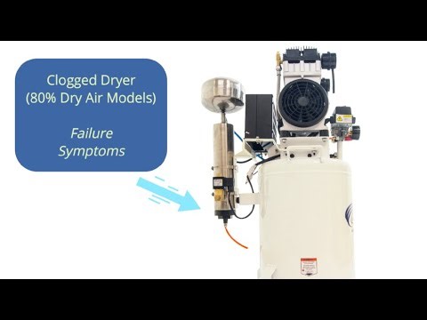 Clogged Air Dryer - California Air Tools 80% Dry Air Compressors