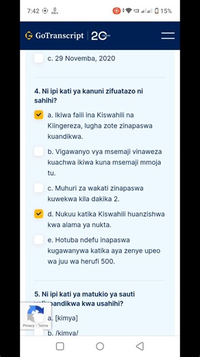GoTranscript Swahili audio test Answer 06/02/2025| Online Earning 100%