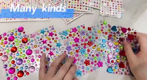 3228pcs Gems Stickers, Self Adhesive Rhinestone Jewel Stickers, Acrylic Gems DIY Craft Decorative Diamond Stickers, Assorted Shapes Jewels Rhinestones Sticker, Gem Sticker Crafts for Kids