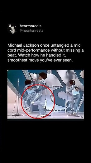 Michael Jackson Fixed a Mic Cord Mid-Performance Like a Legend 🎤