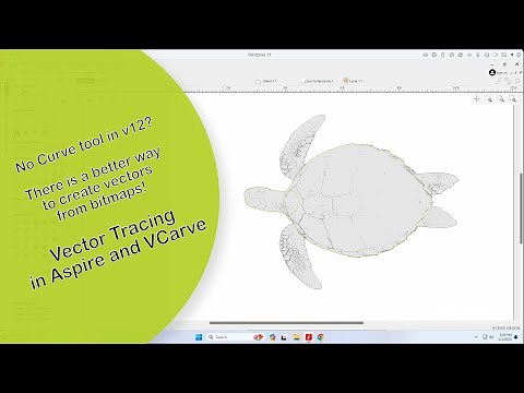 Vector Tracing in Aspire and VCarve v12 without the Curve tool!