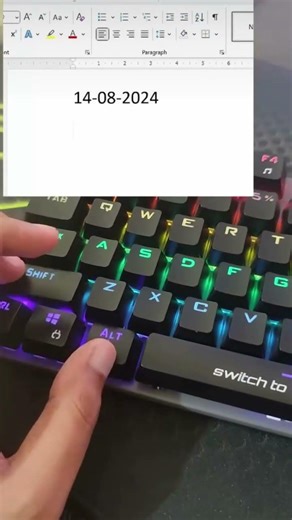 date time insert the Ms word #computer #shorts