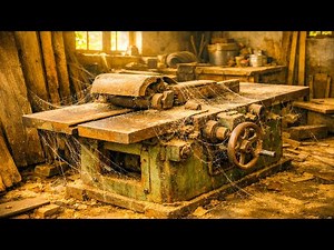 🔥 “From Cobwebs to Cutting Power! Restoring a Forgotten Antique Jointer Planer”