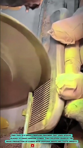 Making High-Quality Wooden Combs with Machine Precision #innovationtools