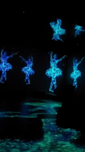 Artistic Dance Projections in a Gallery