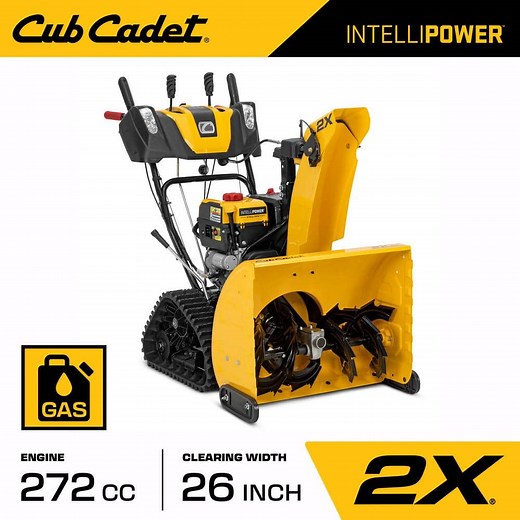 Reviews for Cub Cadet 2X 26 in. 272 cc IntelliPower Track Drive 2-Stage Electric Start Gas Snow Blower with Power Steering and Steel Chute | Pg 1 - The Home Depot