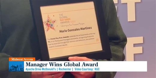 Midwest Access: Apache Drive McDonald's - Manager Wins Global Award