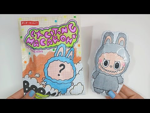 ☁️ Tutorial ☁️ How to make Labubu squishy + outfit + blind bag