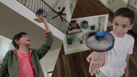 Air Hogs Gravitor with Trick Stick, USB Rechargeable Flying Toys, Drones for Kids 4 and up