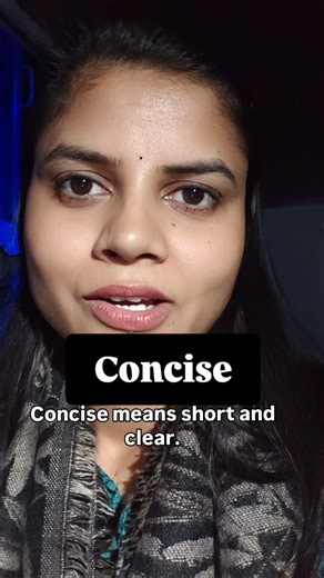concise meaning #easyenglisheveryday #vocabulary