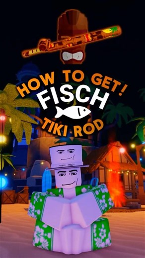 HOW TO GET TIKI ROD! + SHOWCASE! 🤿🎣#fisch
