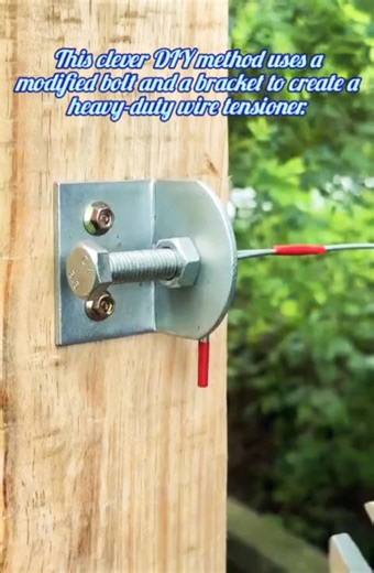 ​Genius Bolt Trick: How to Tension Steel Wire Like a Pro!