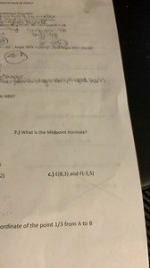 7.) What is the Midpoint Formula?... | Filo
