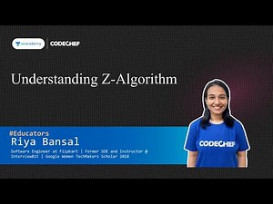 Understanding Z-Algorithm || Riya Bansal