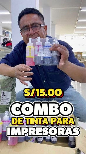 ¿Necesitas tintas de impresión? Aprovecha esta oferta única: 4 unidades por solo 15 soles. ¡No esperes más y adquiere las tuyas! REALIZAMOS ENVÍOS A TODO EL PERÚ 📲910 374 982 😎VISITA NUESTRAS TIENDAS: ⌚HORARIO DE ATENCIÓN DE 9.00 am a 9.00 pm De LUNES A DOMINGO ✅LIMA ➡️TAGORE, Av. Nicolás Ayllón N° 5340,Ate Vitarte.Referencia Frente al Banco BCP. ➡️AV CANTO GRANDE 3737 costado del mercado valle sagrado. ➡️HUAYCAN :AV. 15 DE JULIO Lt.34- Costado del Banco BBVA. . . . #somosimportadoresdirectos 