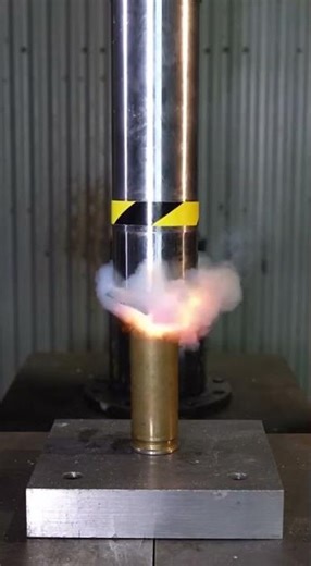 Hydraulic Press vs Giant Bullet 💥 | Extreme Crushing Test