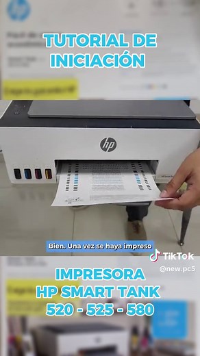 Tutorial de Iniciación HP Smart Tank: Modelos 580, 520, 525