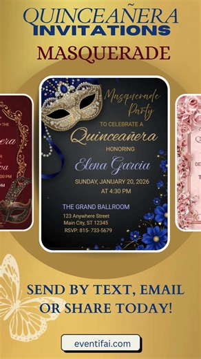 Planning a masquerade quinceañera? 🎭