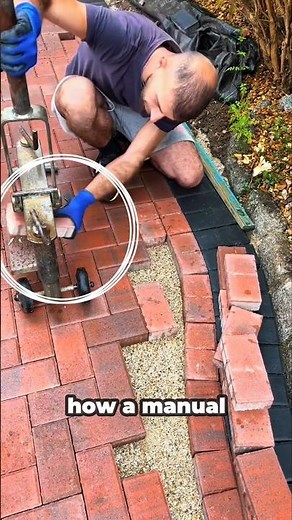 Satisfying Paver Block Cutting & Installation | Heavy-Duty Manual Paver Splitter Tool in Action